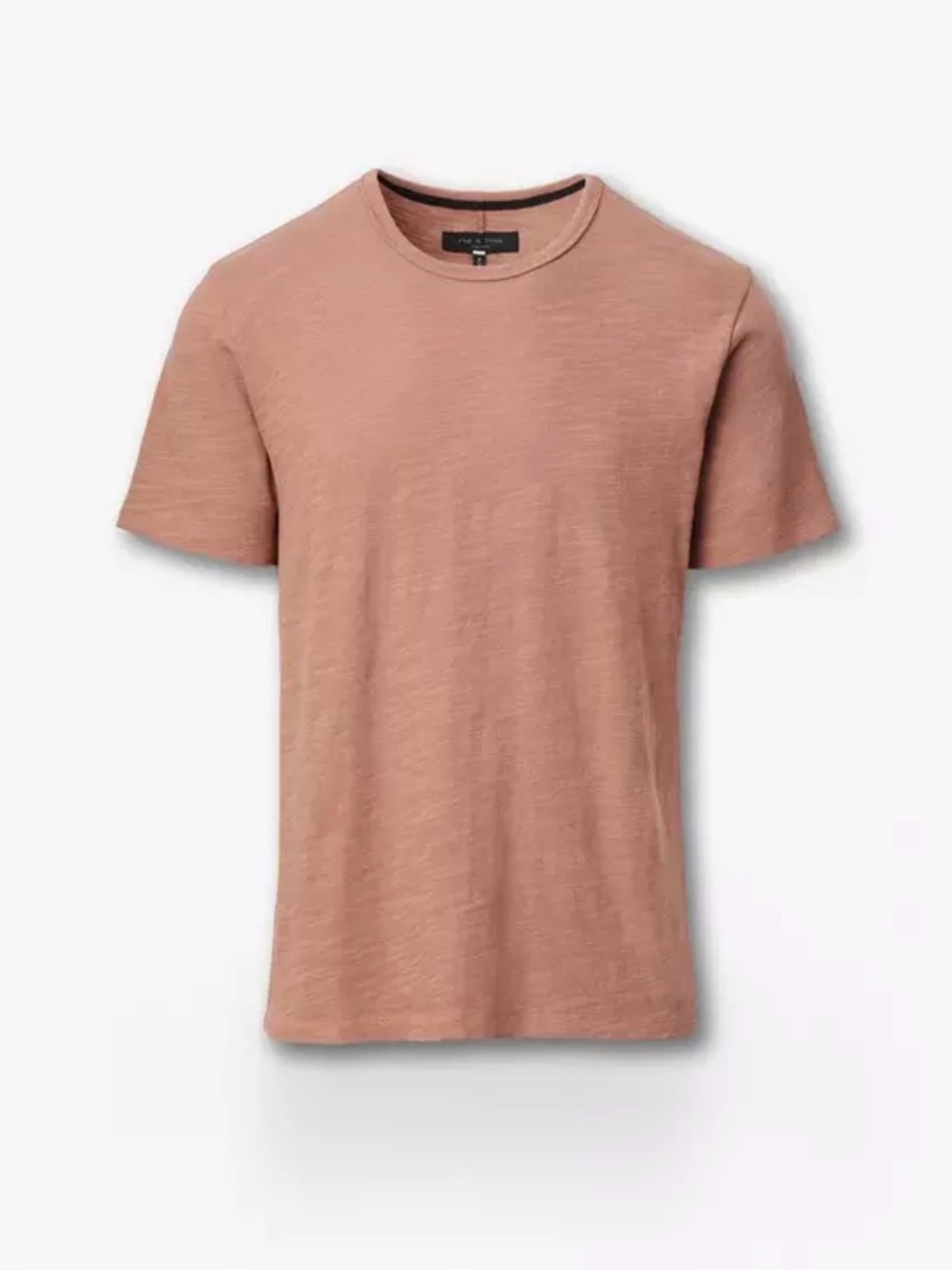 Rag & Bone Classic Flame Slub T-shirt Rosewater Men’s Lg Short Sleeve Cotton